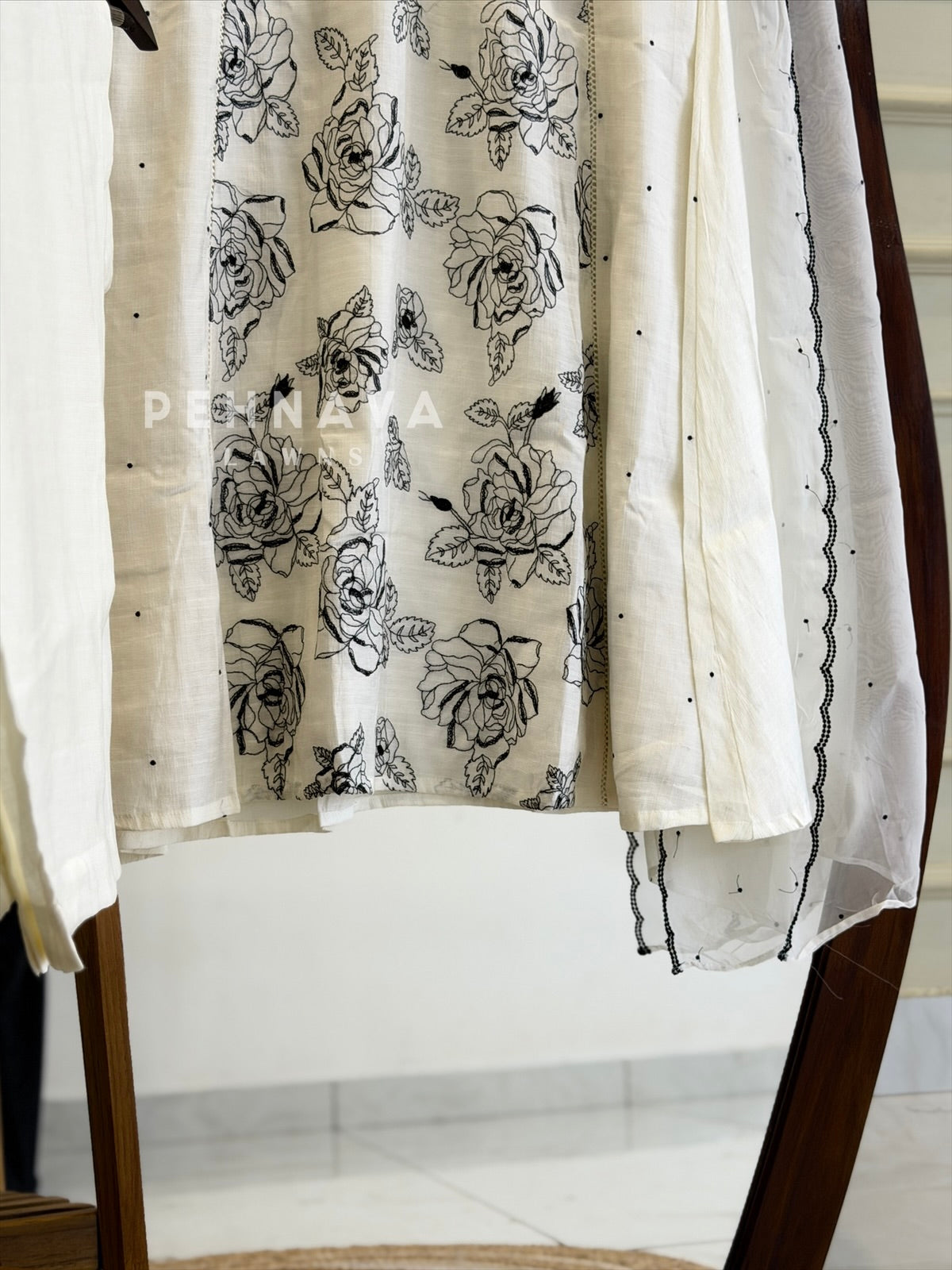 Floral Embroidered Three Piece Set 1520