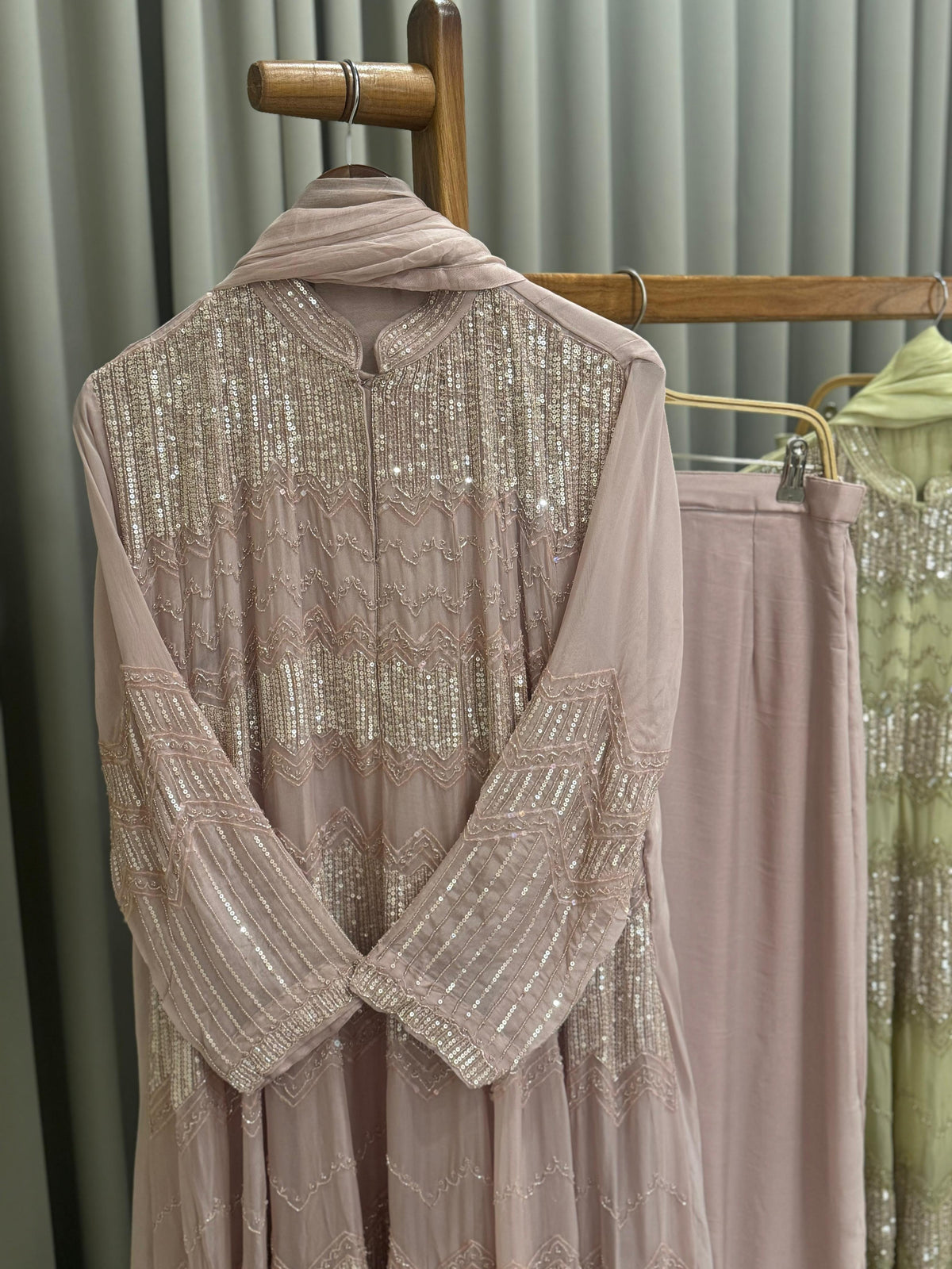 Premium handworked anarkali suit