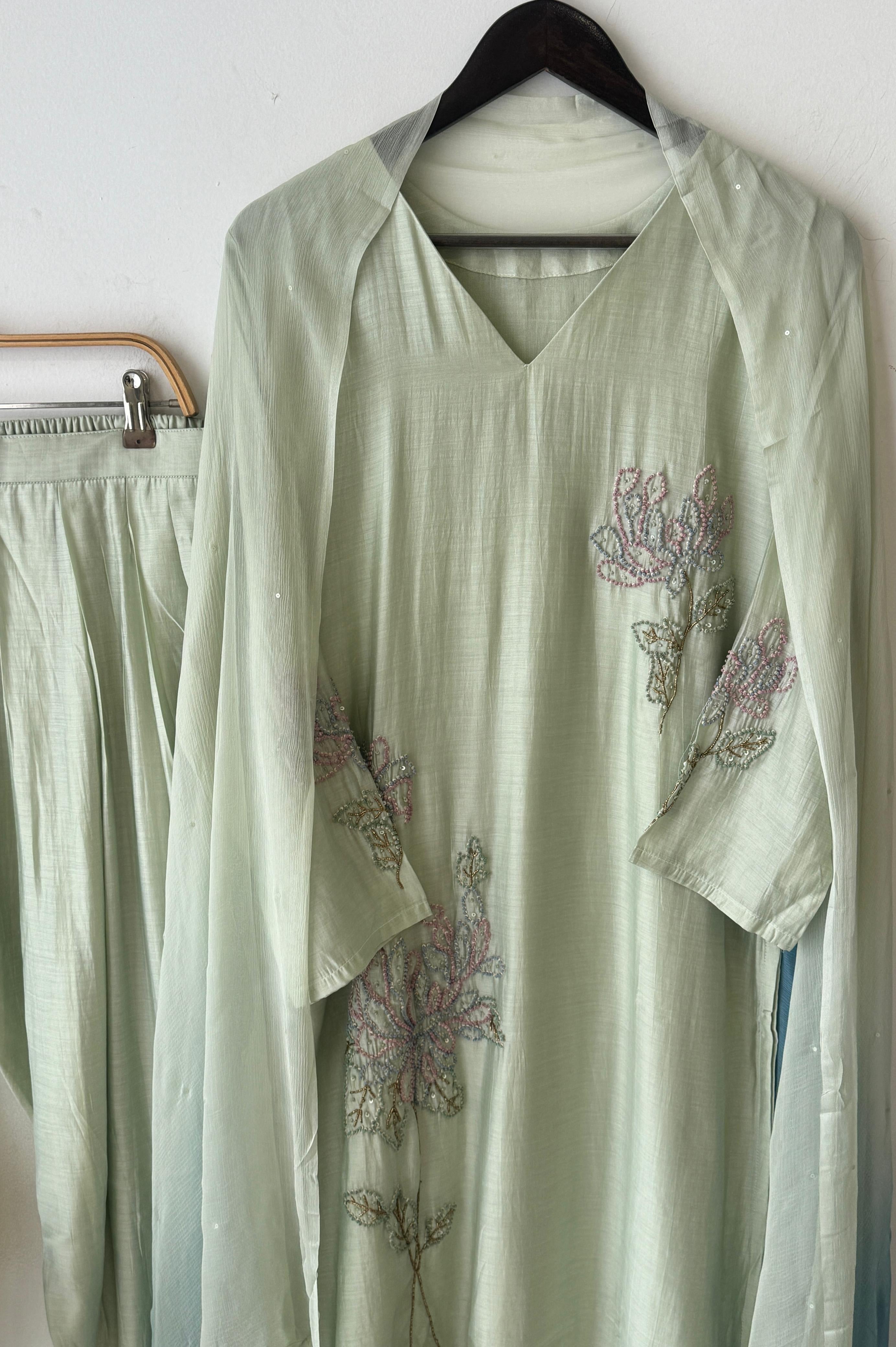 Mul-chandheri Farshi shalwar-3994 - Pehnava Lawns