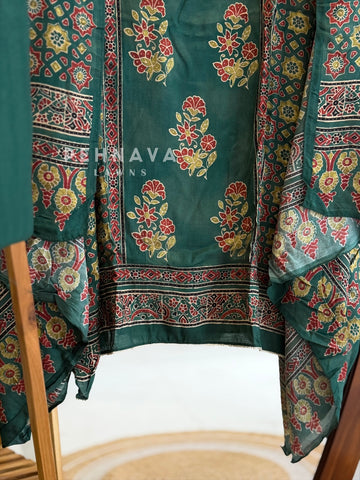 Ajrak Printed Unstitched Suit