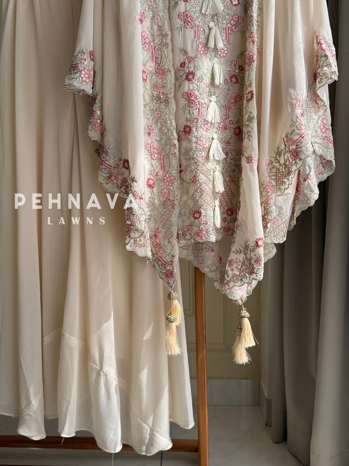 Georgette Party wear Tassel Detail Suit