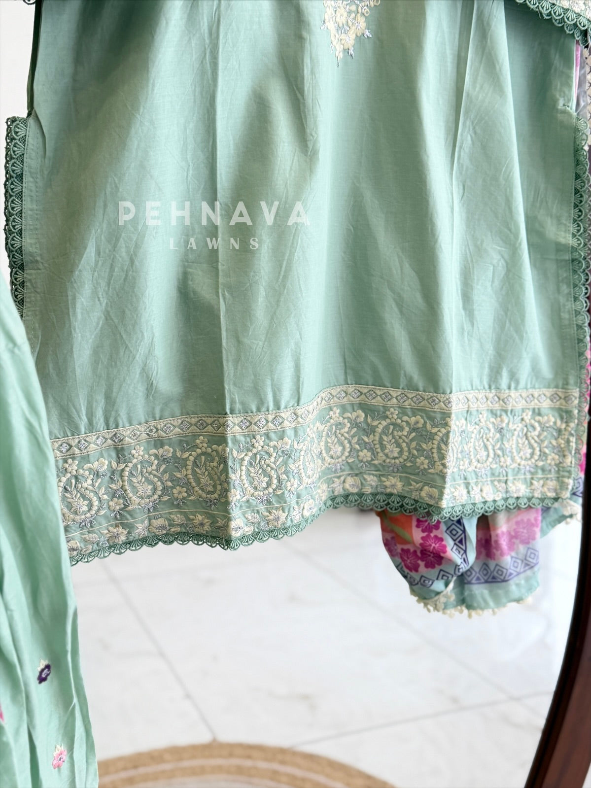 Floral Embroidered Farshi Salwar T1128
