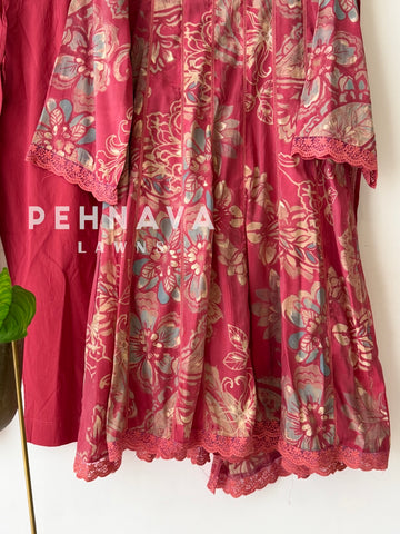 Floral Printed Three Piece Set-12968