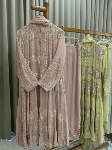 Premium handworked anarkali suit