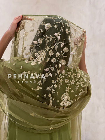 Premium Handworked Anarkali