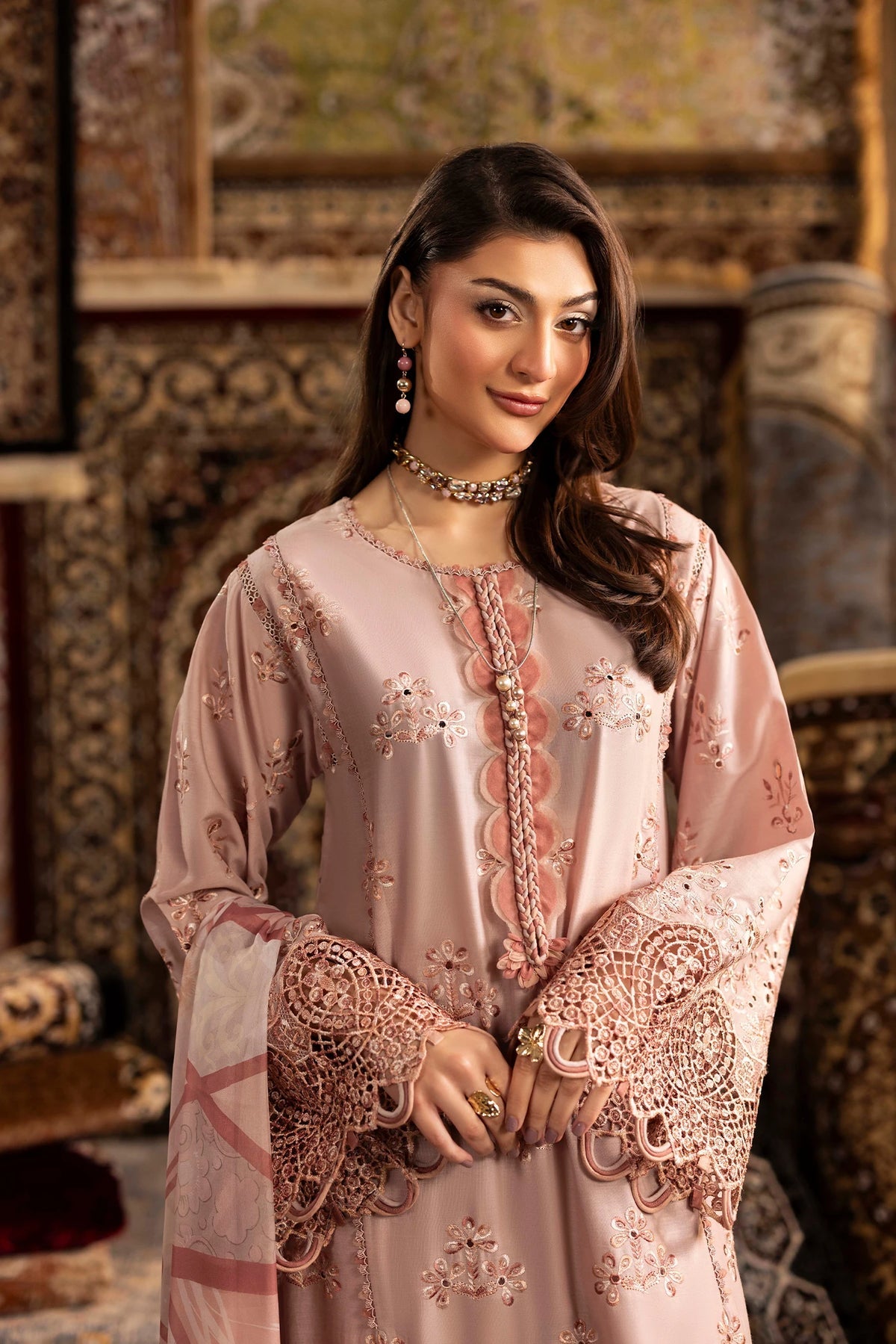 Adan’s Chenille premium unstitched suit-D04 - Pehnava Lawns