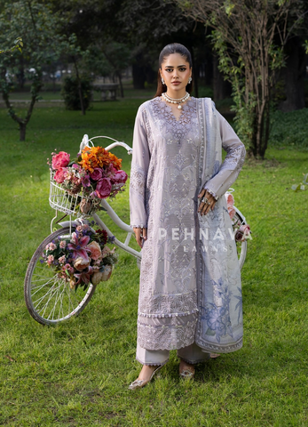 Zarqun Premium Cotton Embroidered Ensemble