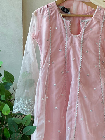Kids party wear -ready to wear MKS-EF25-37-PINK - Pehnava Lawns