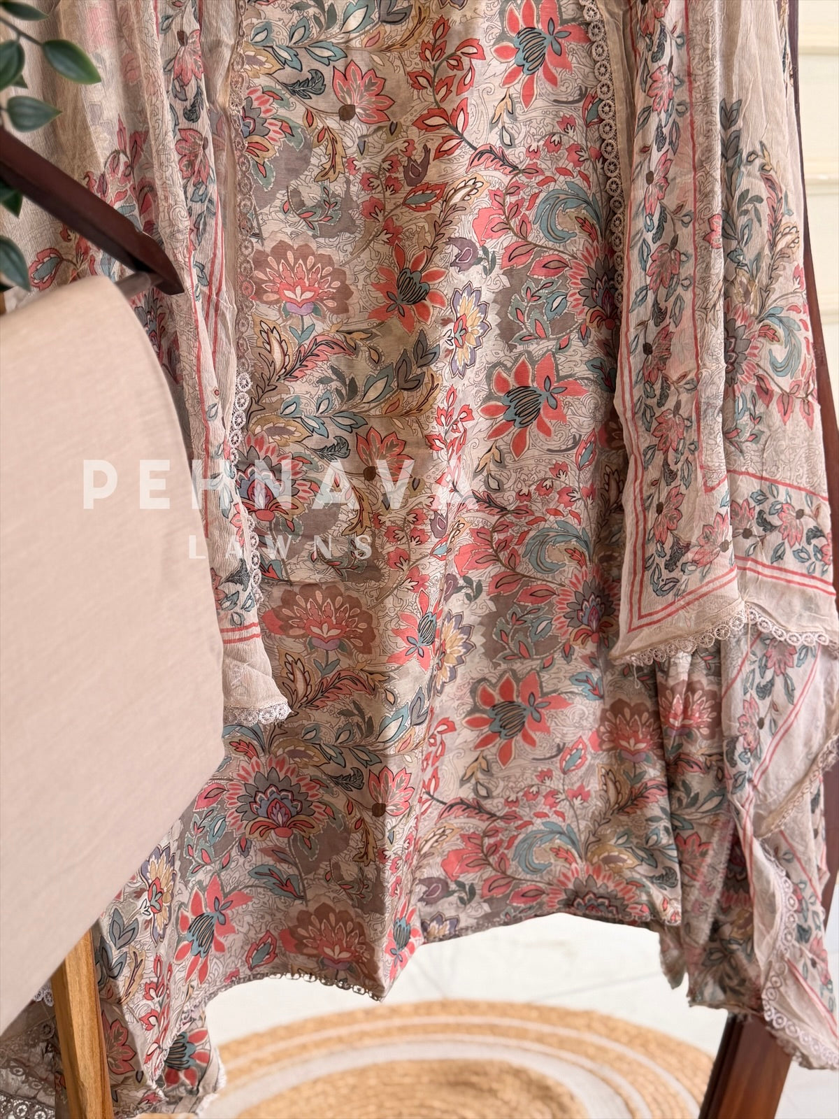 Floral Printed Unstitched Suit (Dispatch Time 4-5 Days)