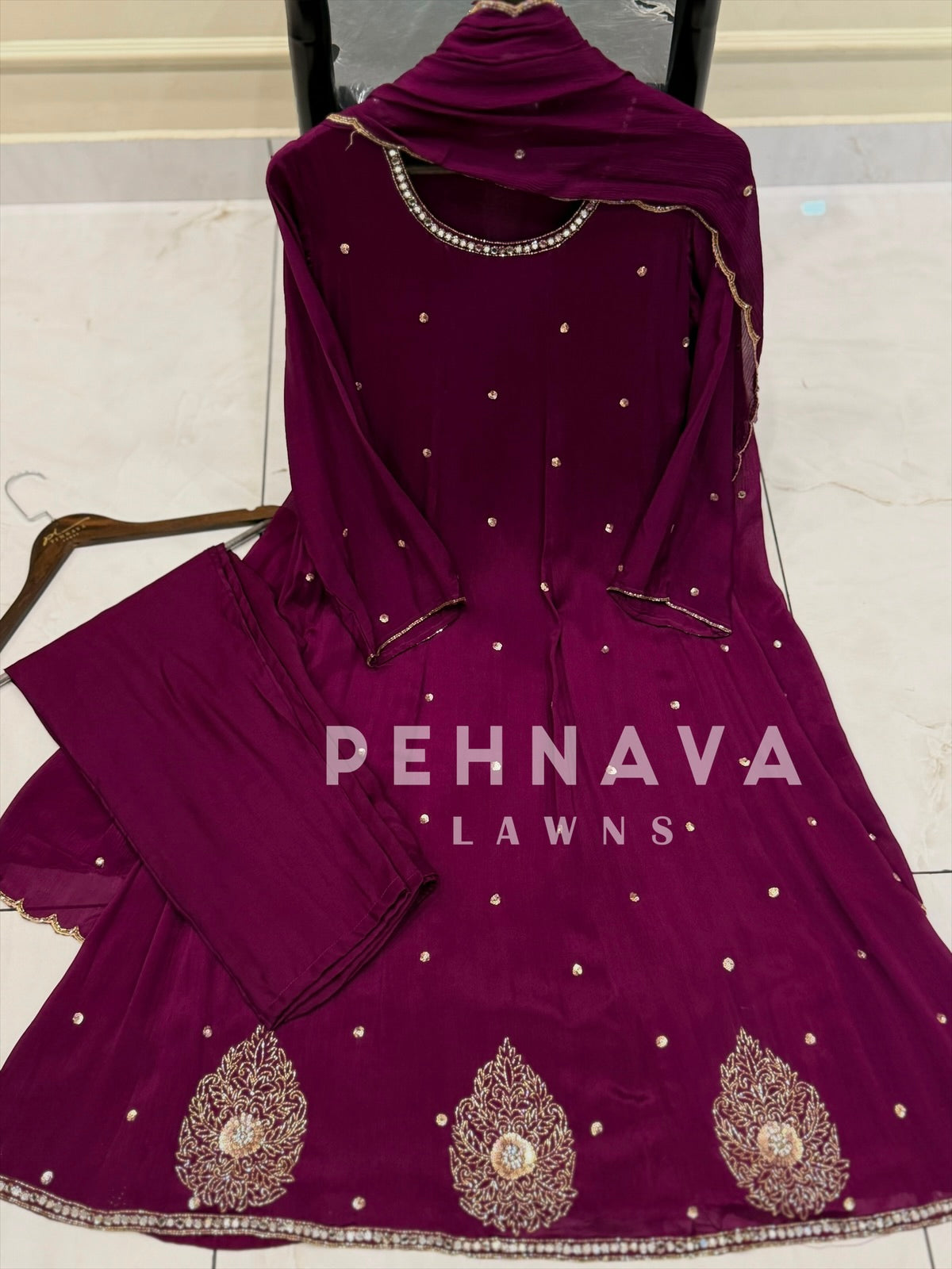Premium Work Anarkali Set
