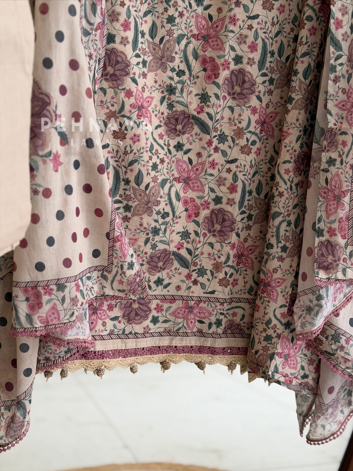 Floral Printed Unstitched Suit