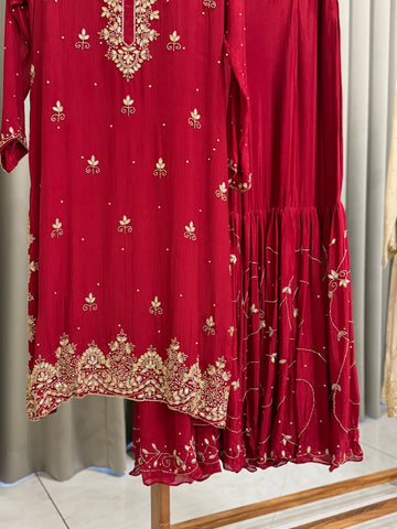 Chinnon  handworked suit-with color options