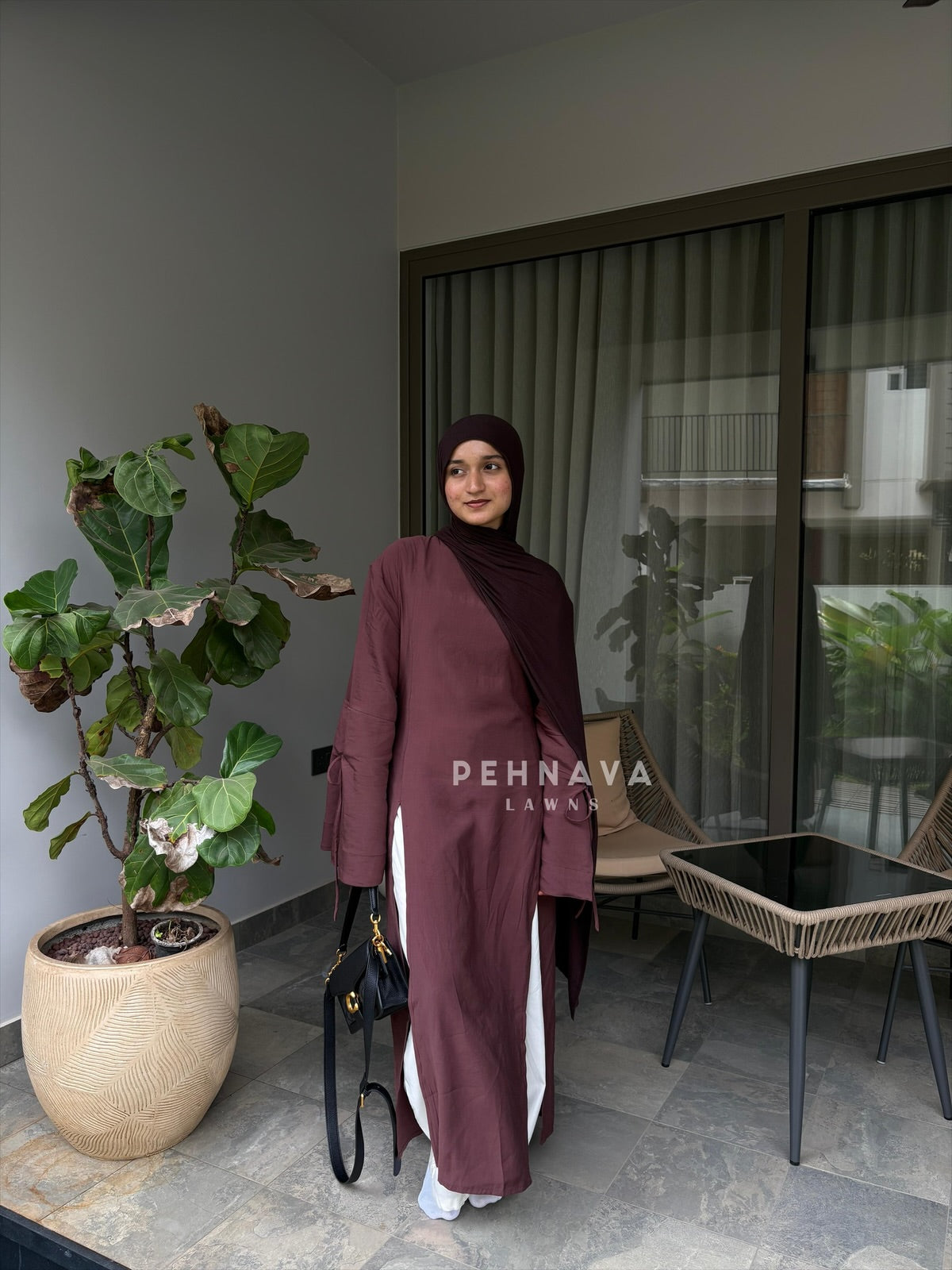 Muse Modest Side-Slit Two Piece Set B255