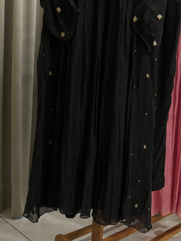 Mulchandheri Pleated A-line suit with embroidery