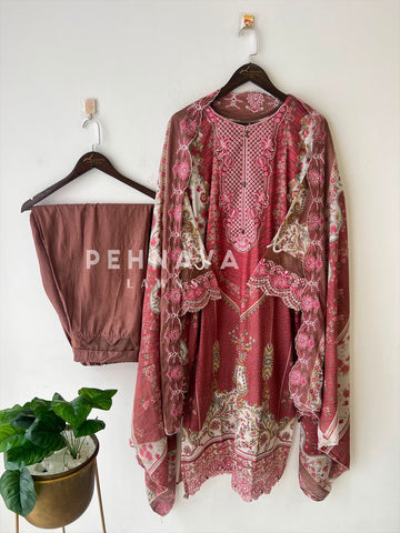 Embroidered Lawns Suit-201 - Pehnava Lawns