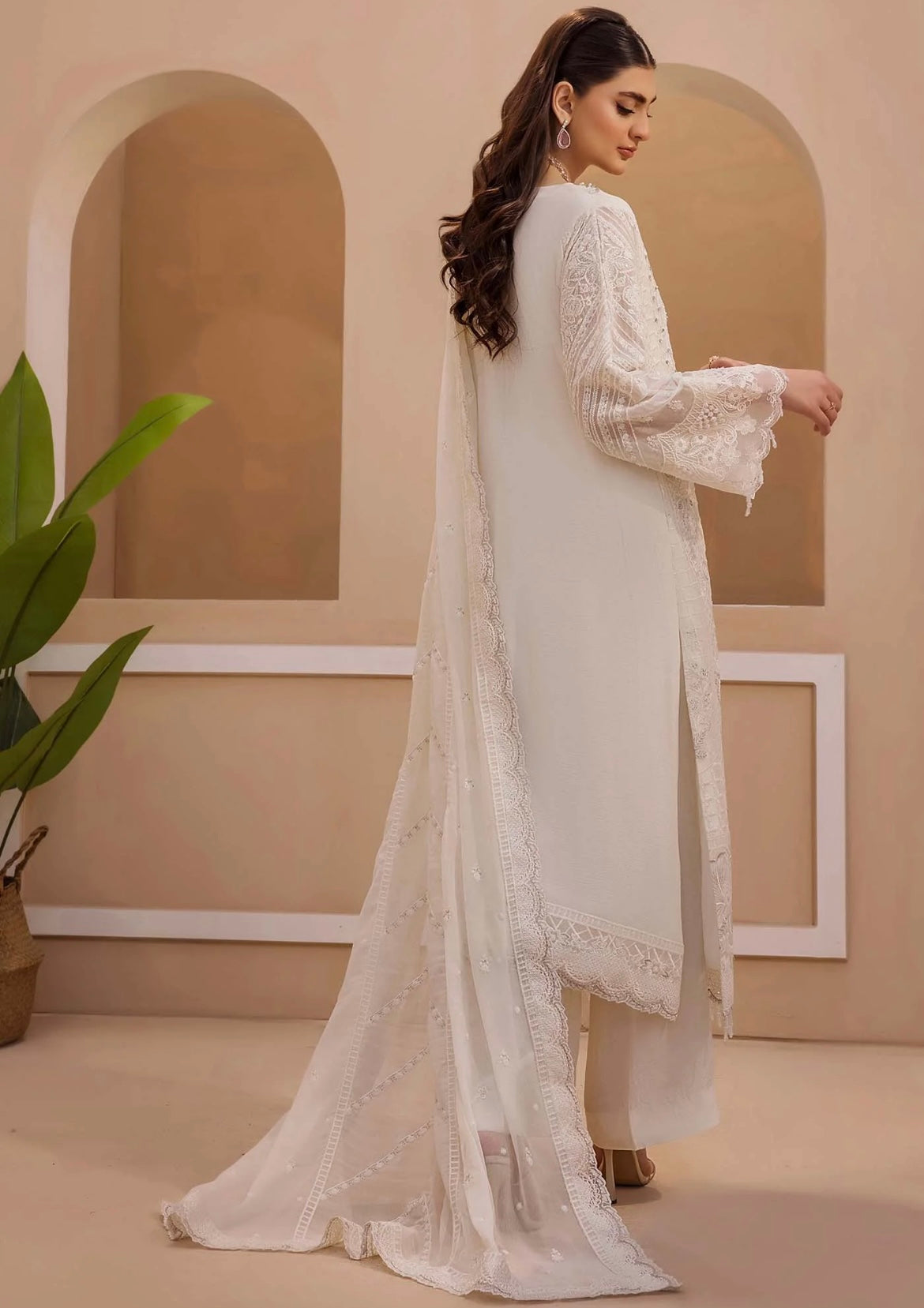 Semistitched Pure Chiffon Suit-2