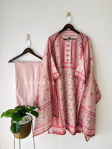 Linen Printed Suit
