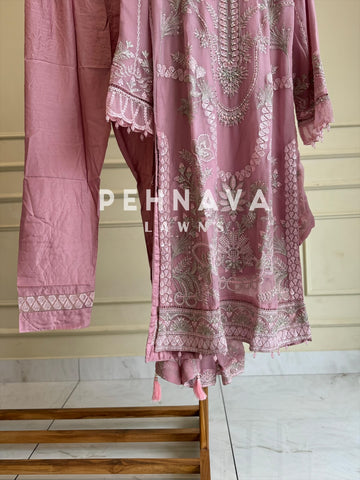 Luxurious Trendy Pure Chiffon Suit-2