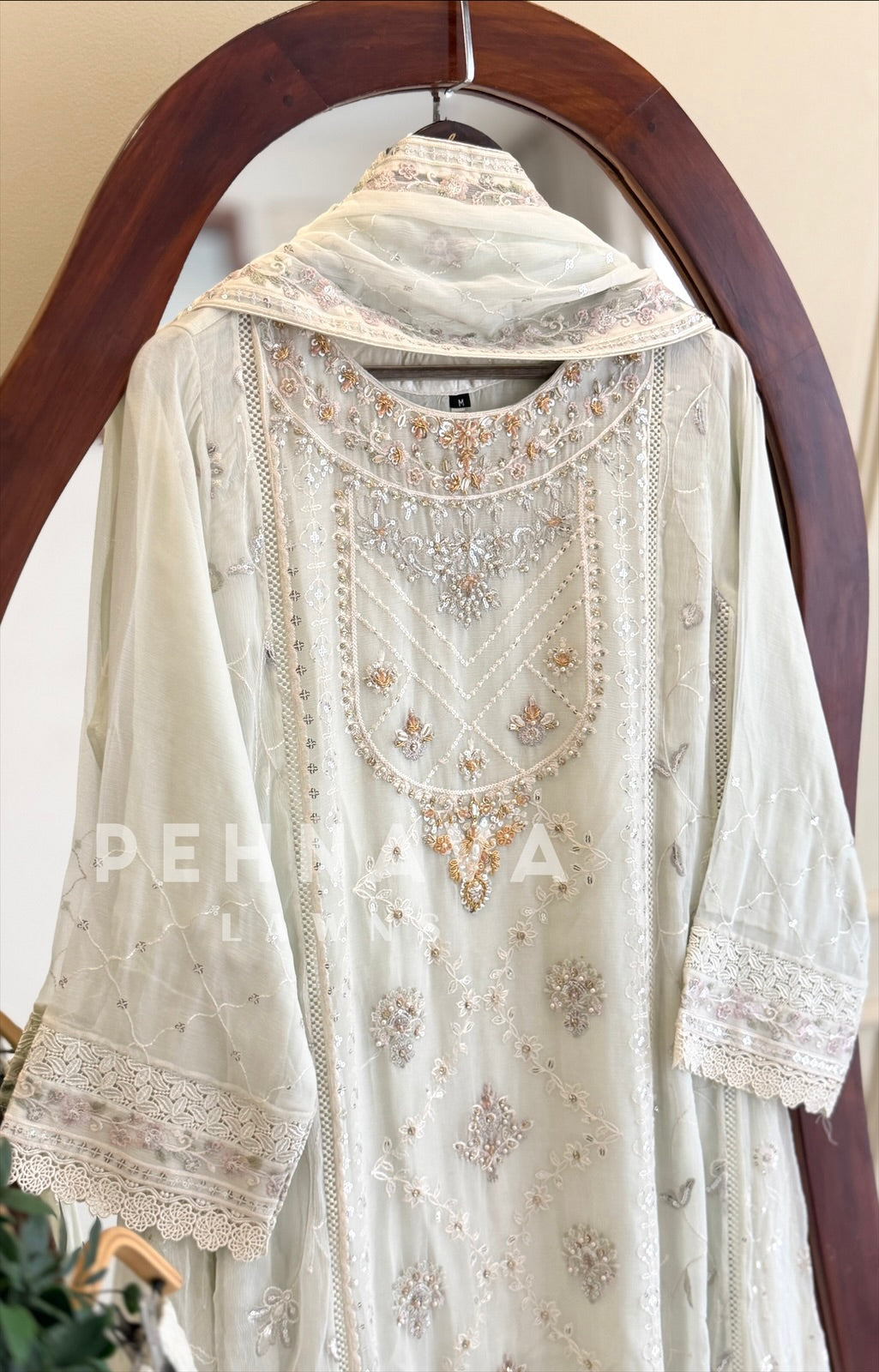 Agha Noor Formal Chiffon Ensemble