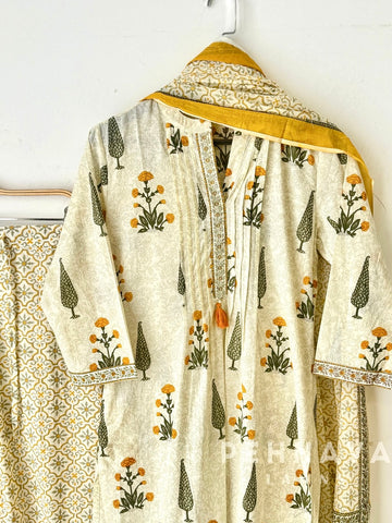 Signature Print Cotton Suit Set 12609