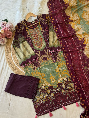 Embroidered Cotton Casual Wear.