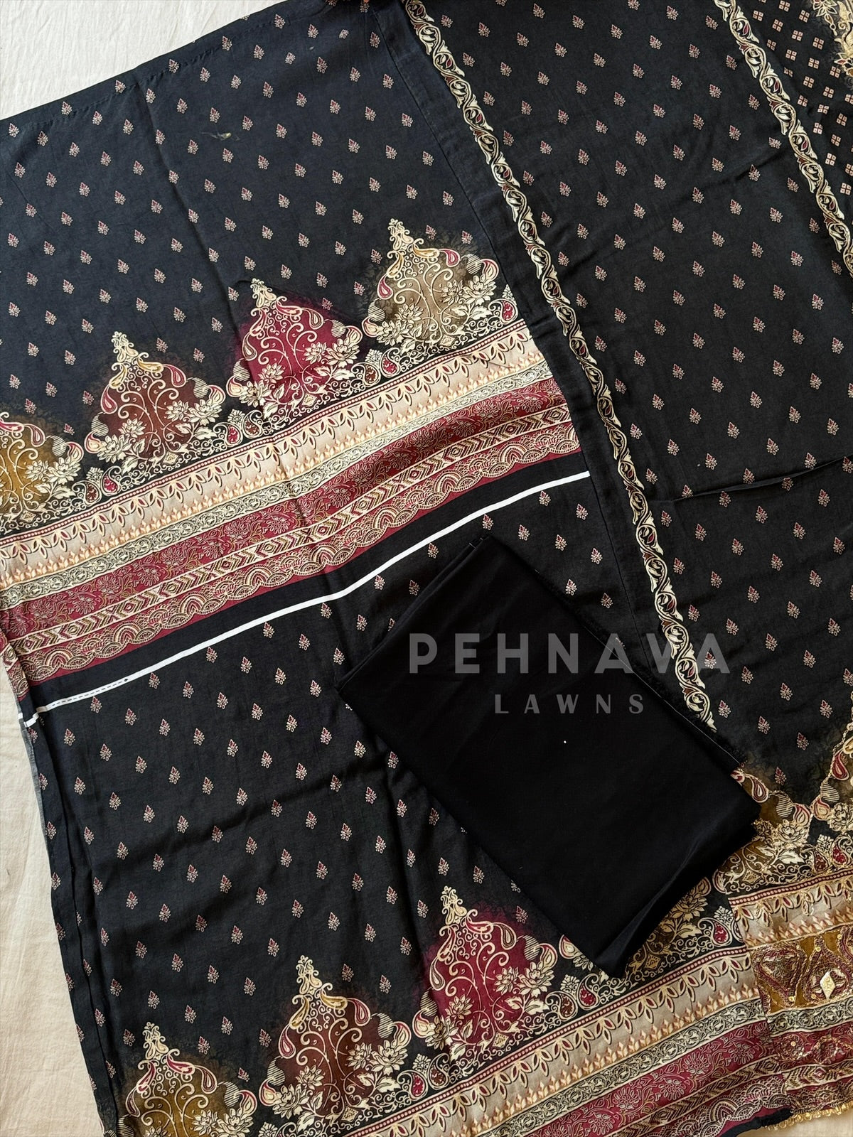 Muslin Unstitched Suit-