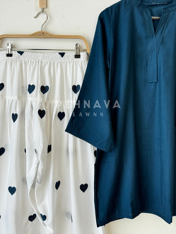 Modern Farshi Salwar Suit - Pehnava Lawns