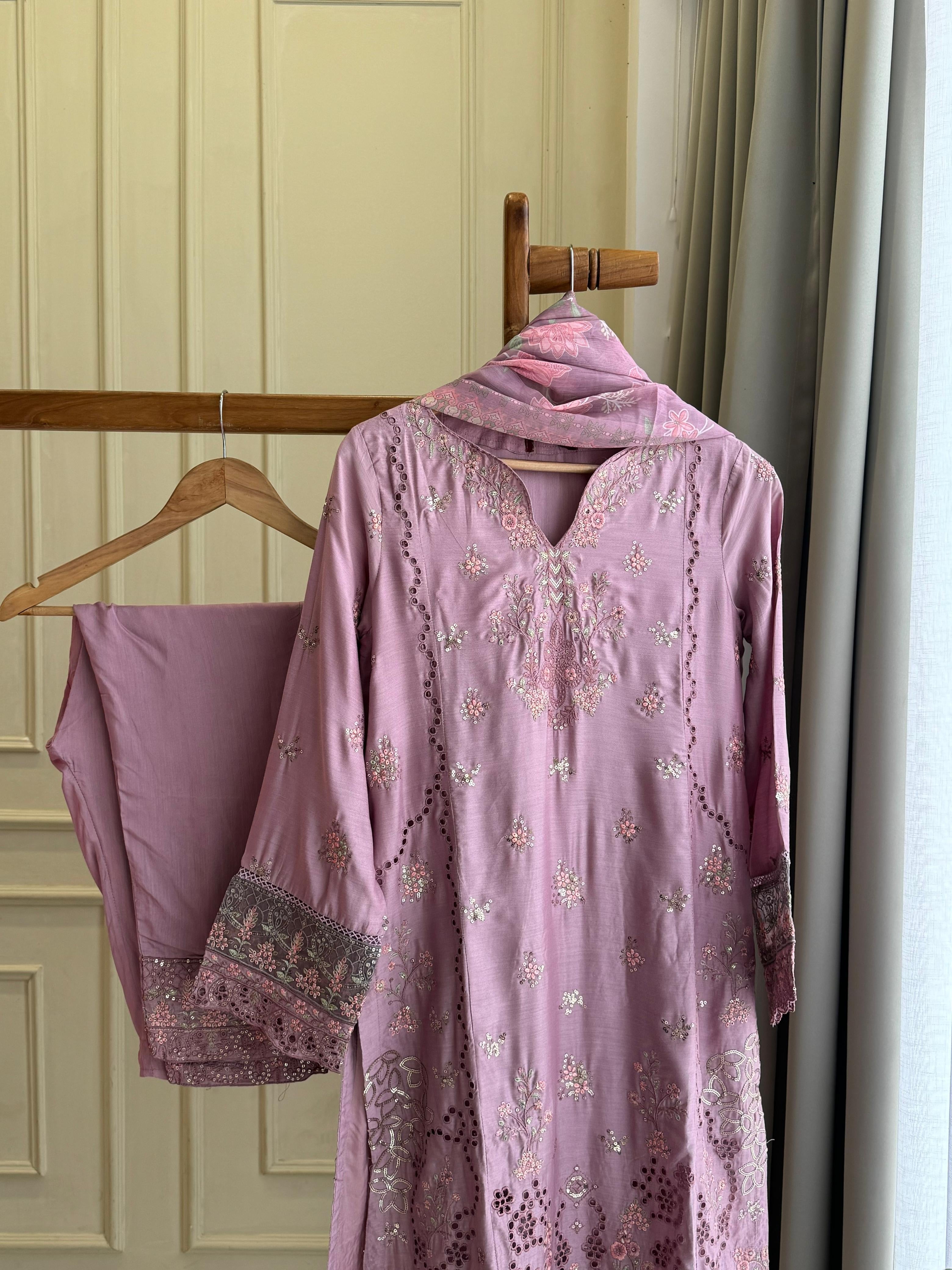 Premium Pure Lawn Embroidered Suit - 02