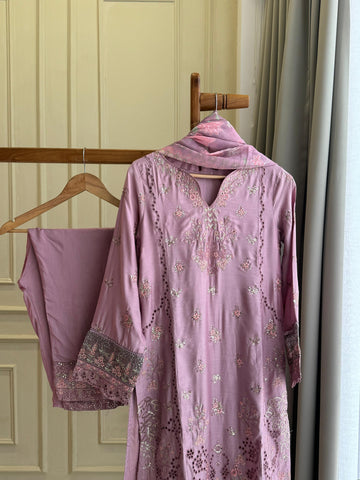 Premium Pure Lawn Embroidered Suit - 02