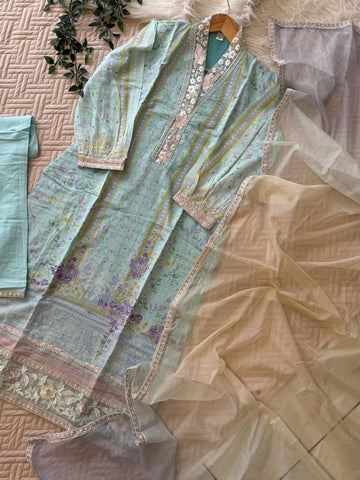 Cotton Printed Casual Suit-3