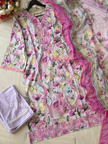 Pink Petal Cotton Ensemble-1404