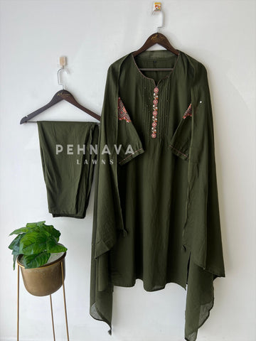 Mulcotton Embroidered Suit-4177 - Pehnava Lawns