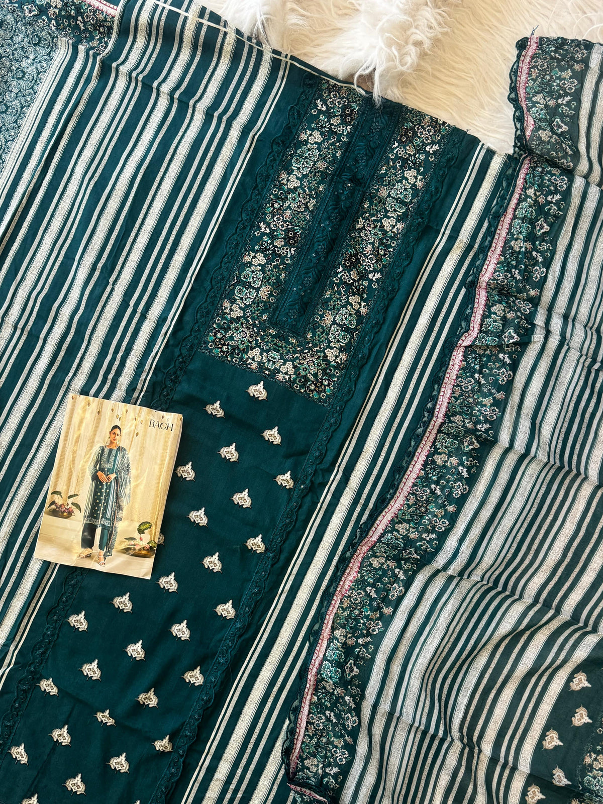 Rayon Embroidered Suit Ft. Delicate Lace Works