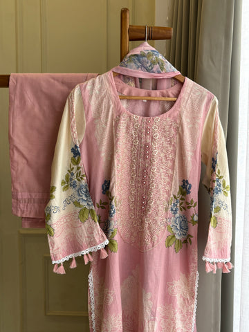 Floral Printed Pak-Suit-001