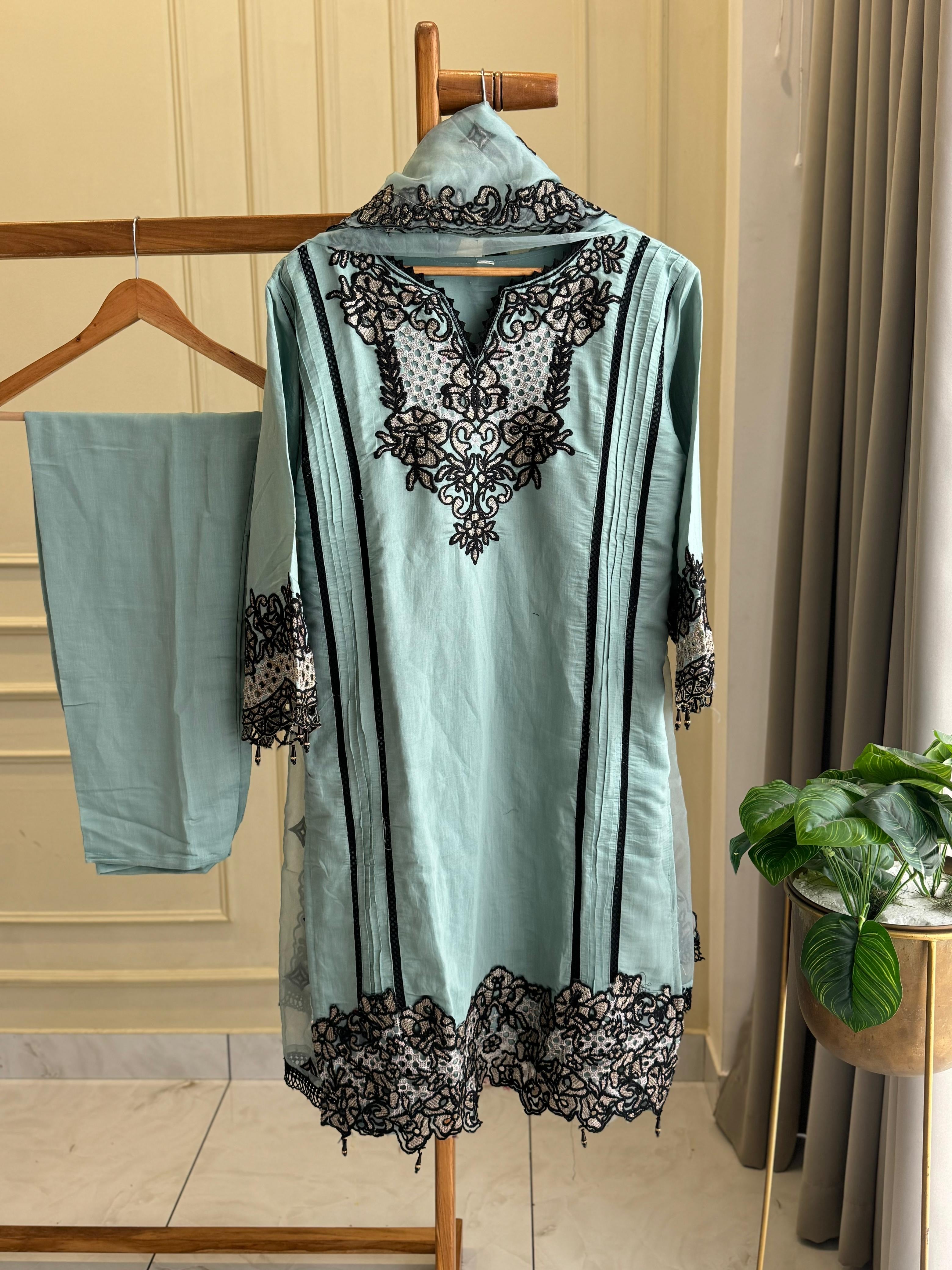 Lace Trimmed Tunic Salwar