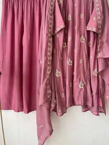 Floral Chanderi Ethnic Suit-3482 - Pehnava Lawns