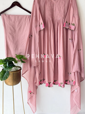 Soft- Cotton Pin Tuck Detailed Suit-6221