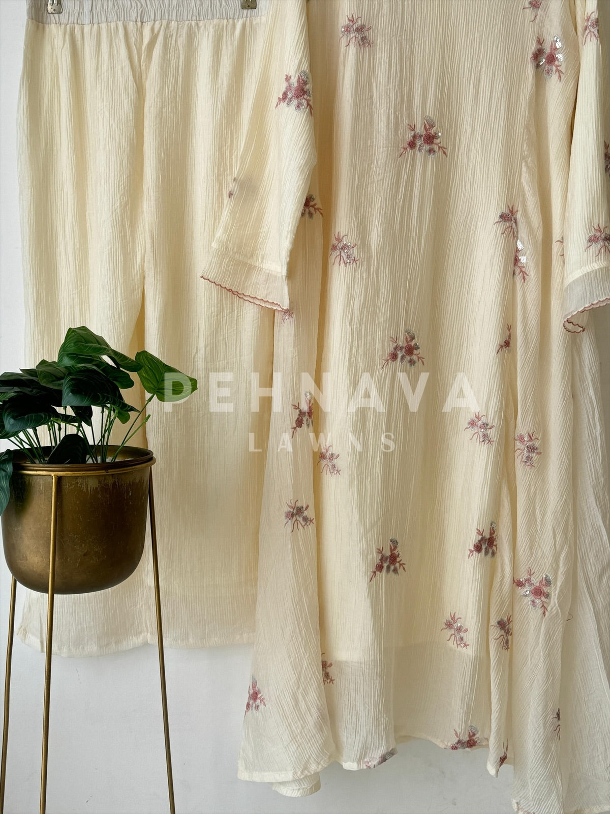 Imported Fabric A-line Suit - Pehnava Lawns