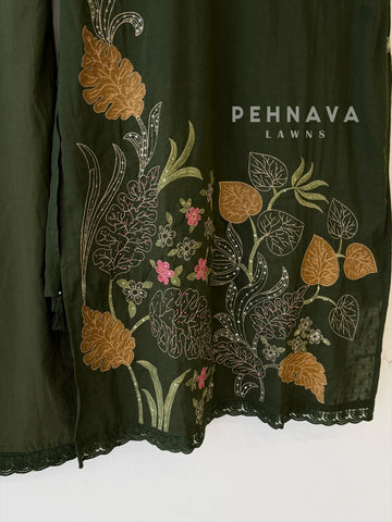 Floral Embroidered Cotton Suit Set 2568