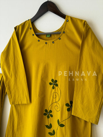 Cotton Applique Suit - Pehnava Lawns