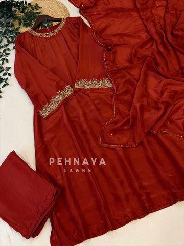 Crepe Handworked Ensemble H-367
