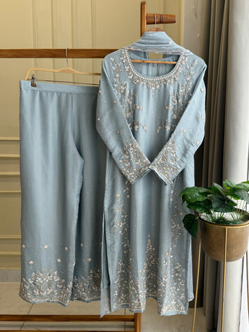 Tissue Handworked Salwar Kameez