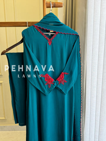 A-Line Slit Suit - Pehnava Lawns