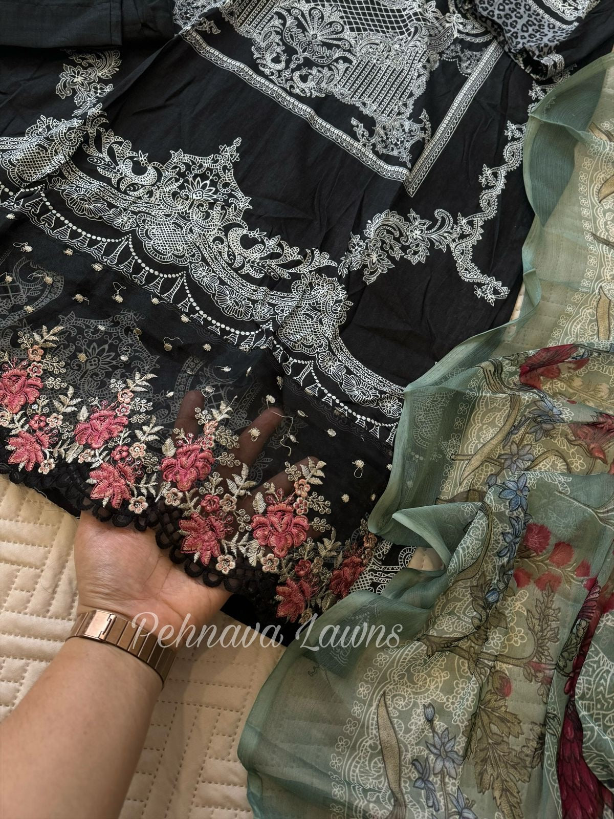 Black Pakistani Suit-526