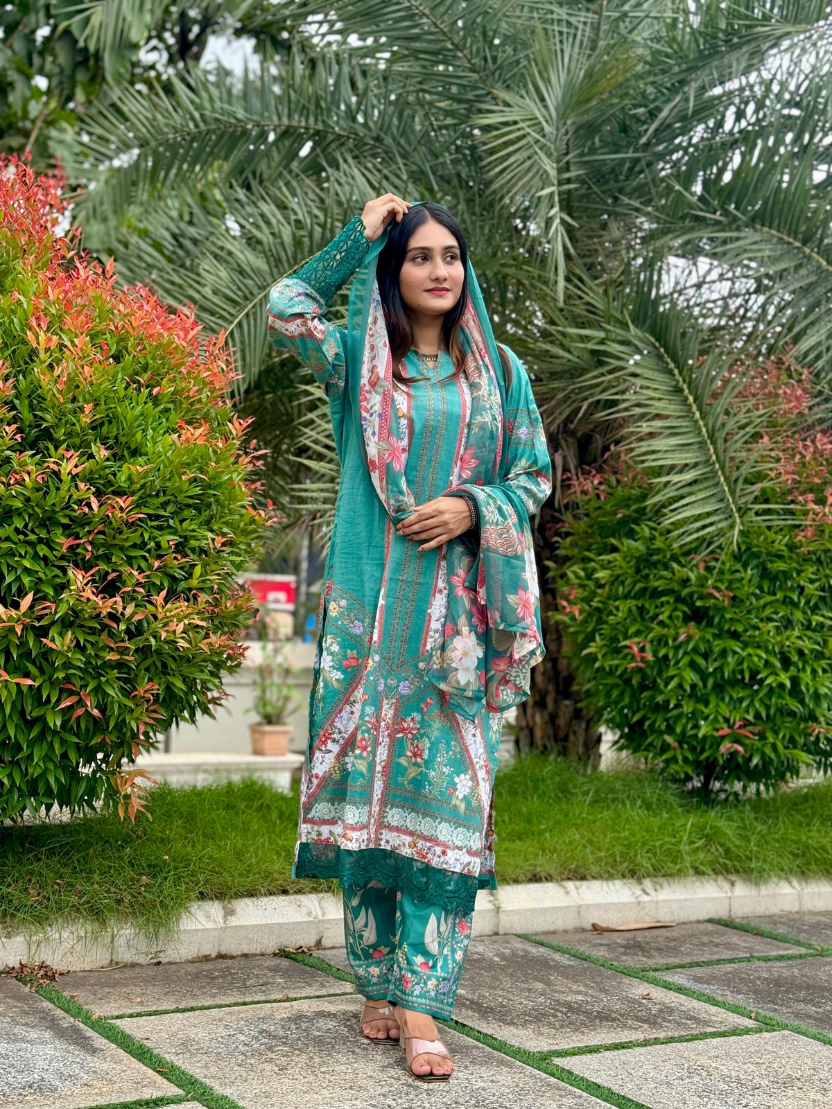 Floral Patterned Casual Pak-Suit-3