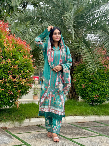 Floral Patterned Casual Pak-Suit-3