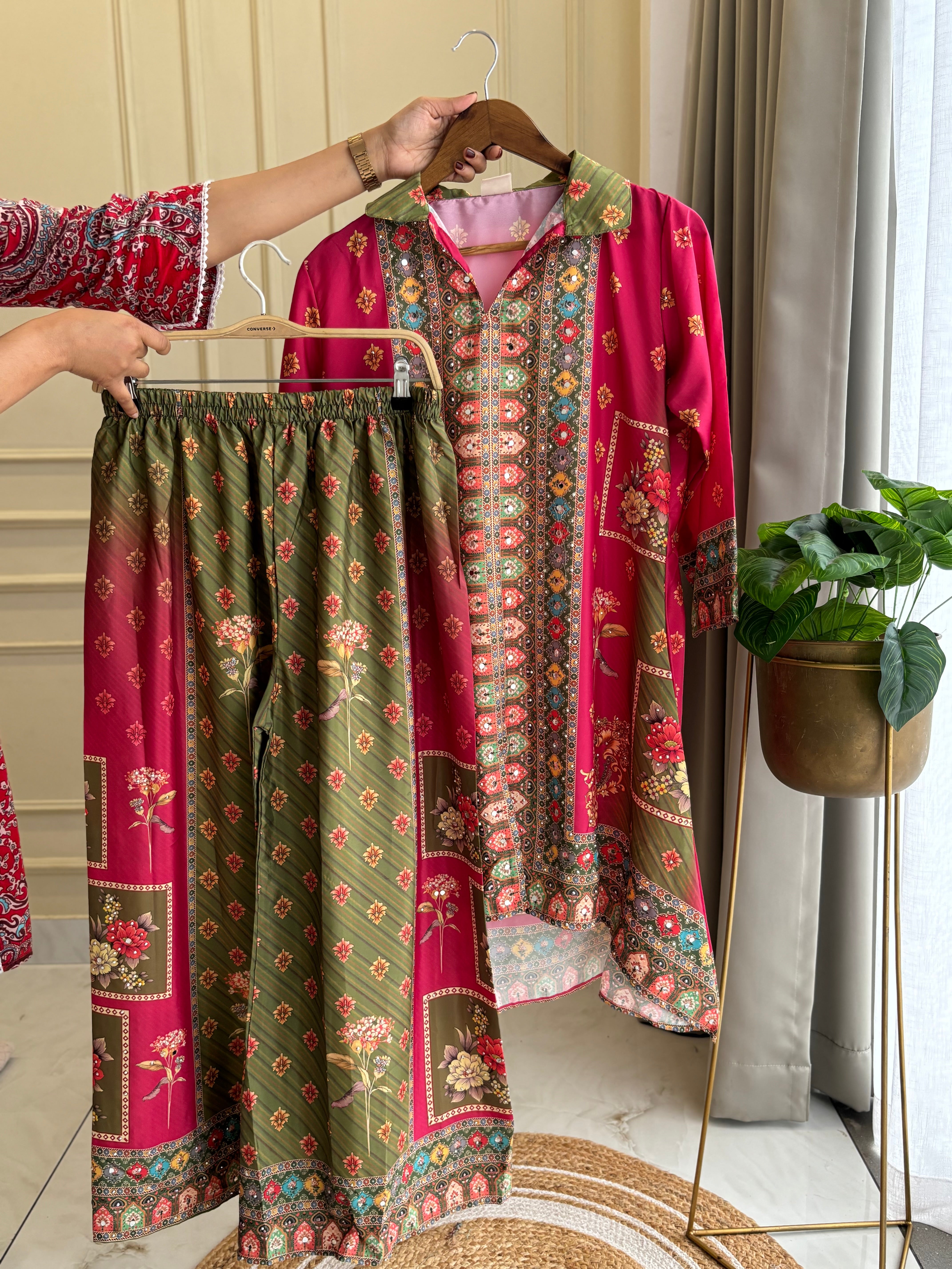 New Crepe Co-ord Set