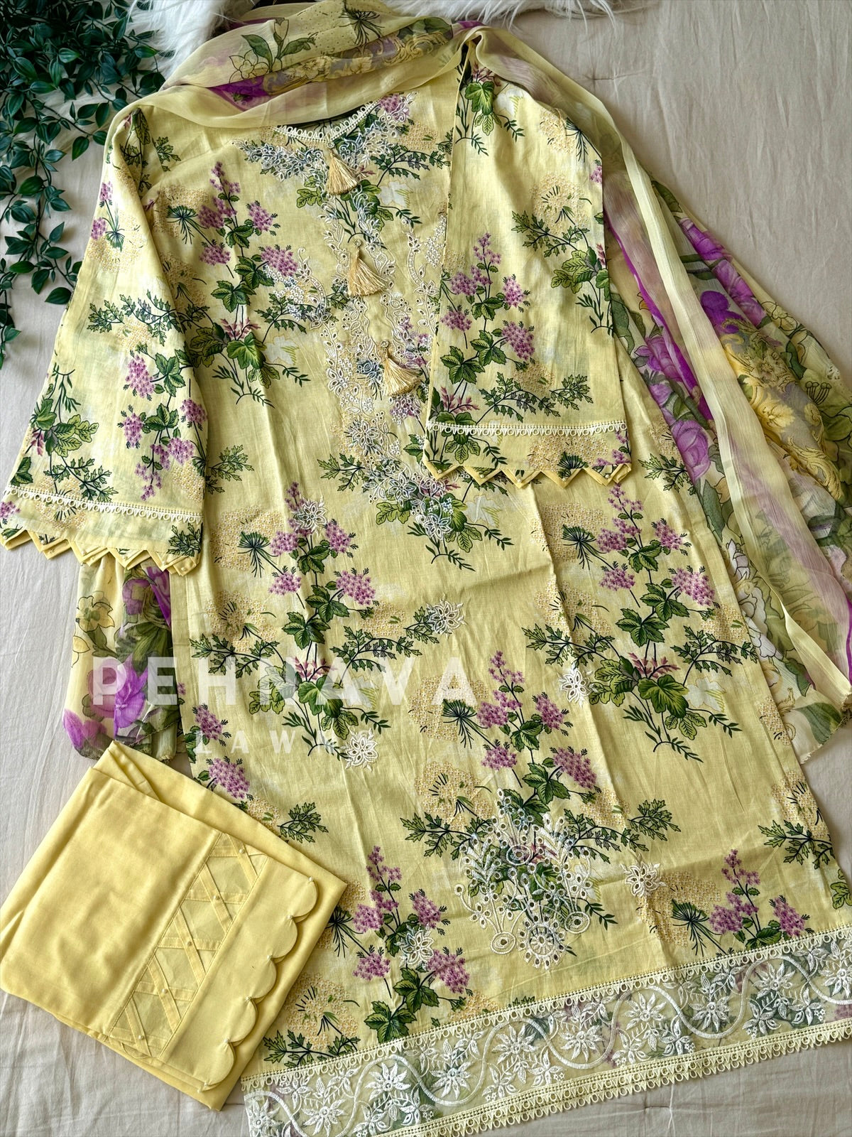 Unstitched  Lawn Suit-1401
