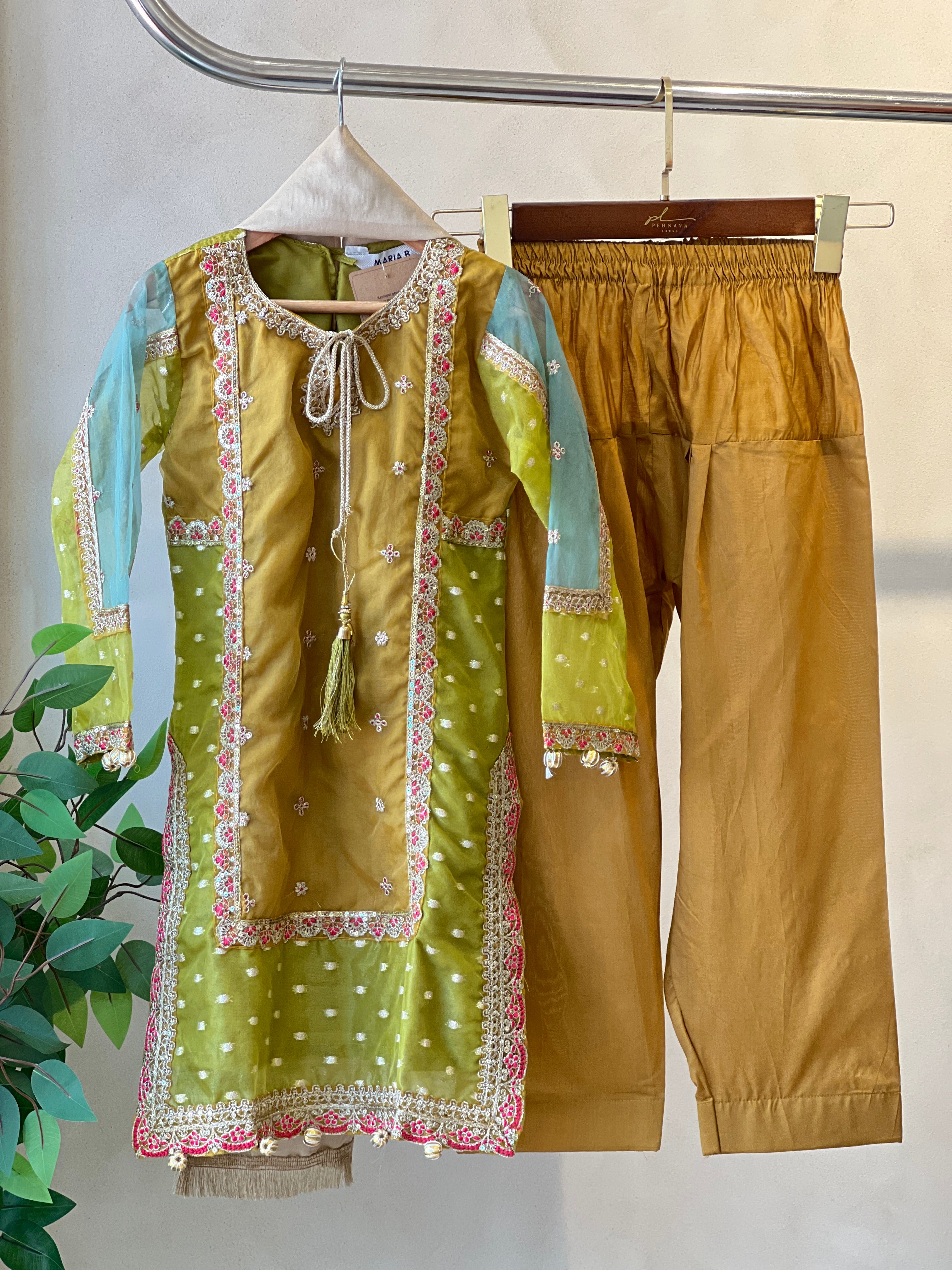 Kids party wear -ready to wear MKS-EF25-34 - Pehnava Lawns