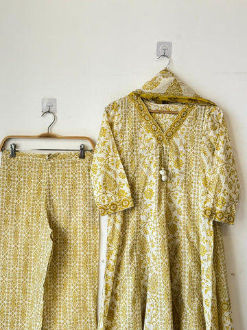 Panel cut three peice flaired suit